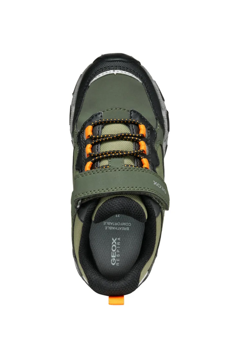 Geox Kids Trainers | Magnetar | Green & Orange