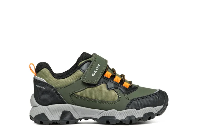 Geox Kids Trainers | Magnetar | Green & Orange