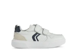Geox Kids Trainers | Nettuno Velcro | White & Navy