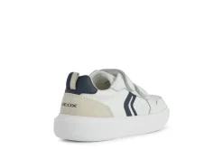 Geox Kids Trainers | Nettuno Velcro | White & Navy