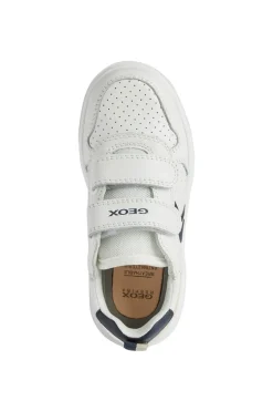 Geox Kids Trainers | Nettuno Velcro | White & Navy