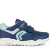 Geox Kids Trainers | Pavel | Navy & Lilac
