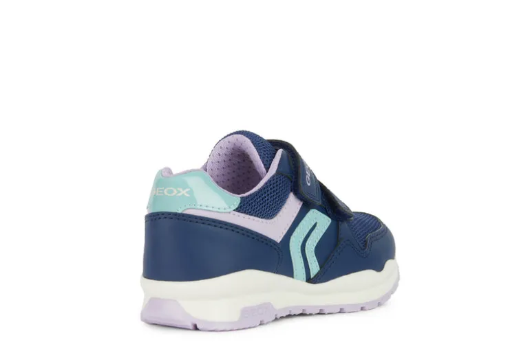 Geox Kids Trainers | Pavel | Navy & Lilac