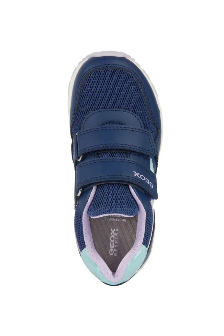Geox Kids Trainers | Pavel | Navy & Lilac