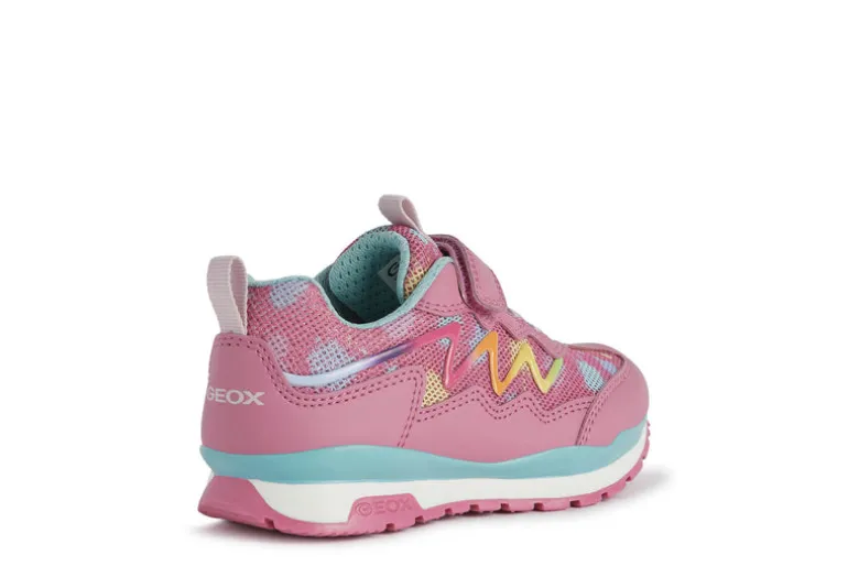 Geox Kids Trainers | Pavel | Fuchsia & Watersea