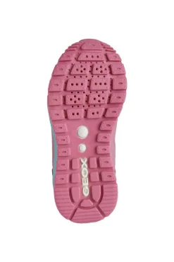 Geox Kids Trainers | Pavel | Fuchsia & Watersea