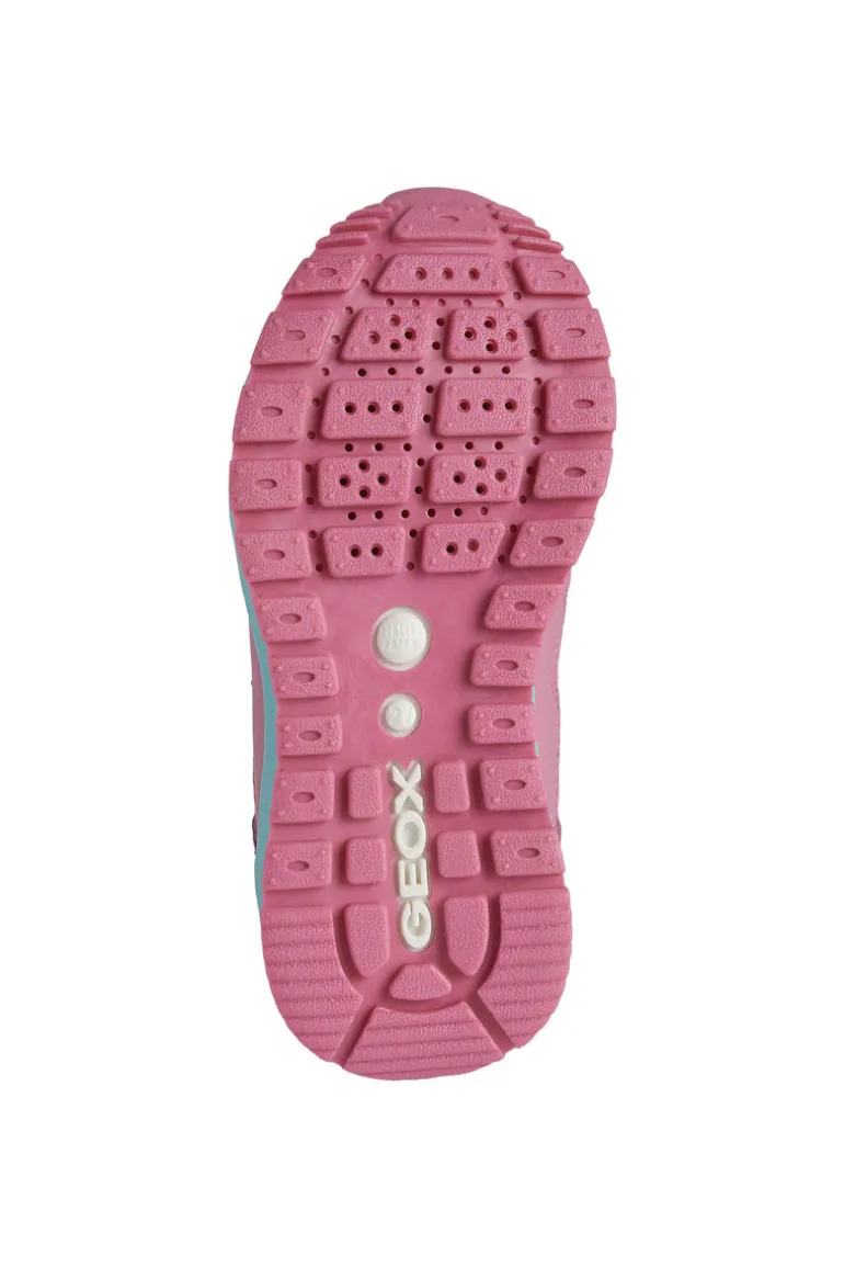Geox Kids Trainers | Pavel | Fuchsia & Watersea