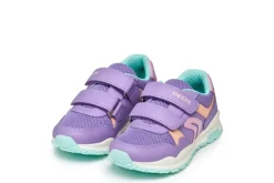Geox Kids Trainers | Pavel | Lilac & Watersea