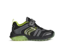 Geox Kids Trainers | Spaziale | Black & Lime