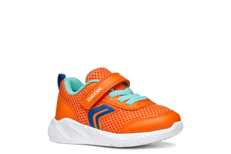 Geox Kids Trainers | Sprintye | Orange & Royal