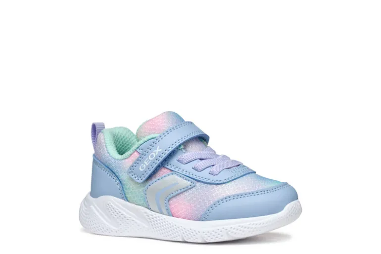 Geox Kids Trainers | Sprintye | Sky & Multi