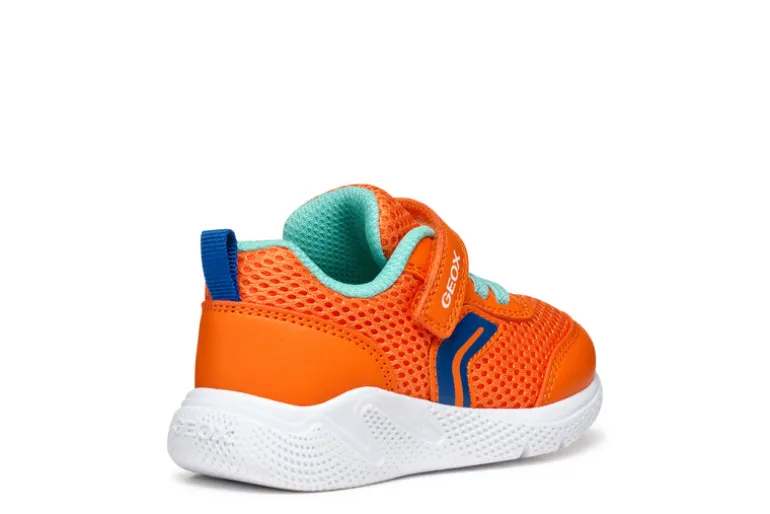 Geox Kids Trainers | Sprintye | Orange & Royal