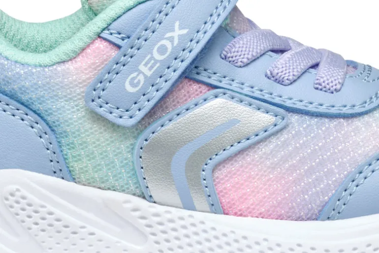 Geox Kids Trainers | Sprintye | Sky & Multi