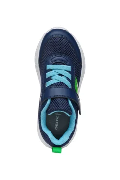 Geox Kids Trainers | Sprintye | Navy & Light Green