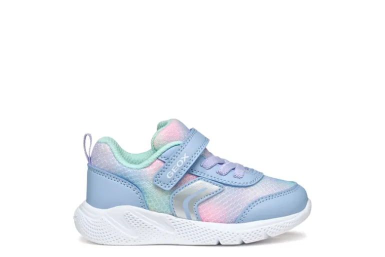 Geox Kids Trainers | Sprintye | Sky & Multi