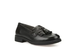 Geox School Shoes | Agata Loafer | Black Leather