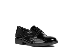 Geox School Shoes | Agata D Lace Up | Black Patent