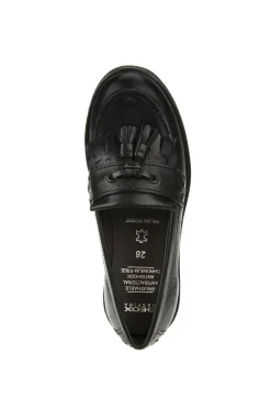 Geox School Shoes | Agata Loafer | Black Leather