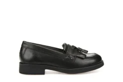Geox School Shoes | Agata Loafer | Black Leather