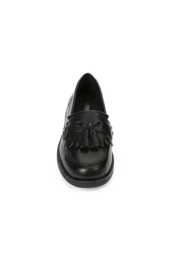 Geox School Shoes | Agata Loafer | Black Leather