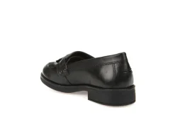 Geox School Shoes | Agata Loafer | Black Leather