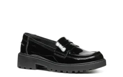 Geox School Shoes | Casey Loafer | Black Patent Leather