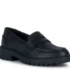 Geox School Shoes | Casey Loafer | Black Leather