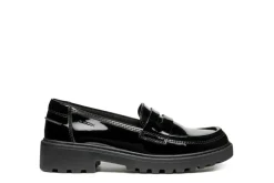 Geox School Shoes | Casey Loafer | Black Patent Leather