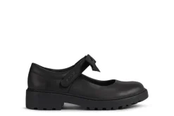 Geox School Shoes | Casey Bow Mary-Jane | Black Leather