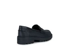 Geox School Shoes | Casey Loafer | Black Leather