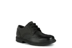 Geox School Shoes | Federico Brogue Lace Up | Black