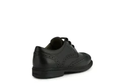 Geox School Shoes | Federico Brogue Lace Up | Black