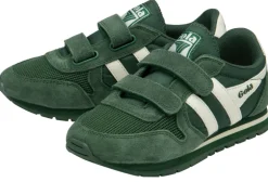 Gola Kids Trainers | Daytona | Evergreen, Black & White