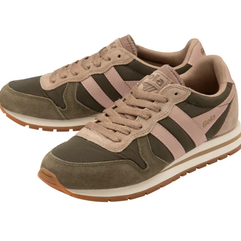 Gola Women’s Trainers | Daytona Chute | Khaki & Cappuccino
