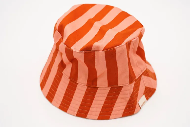 Grech & Co Bucket Hat | Reversible | Stripe Sunset
