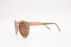Grech & Co Sunglasses | Kids' Polarised | Pink & Green Check