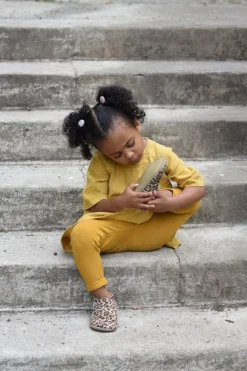 Inch Blue Soft Soles | Baby Pram Shoes | Leopard