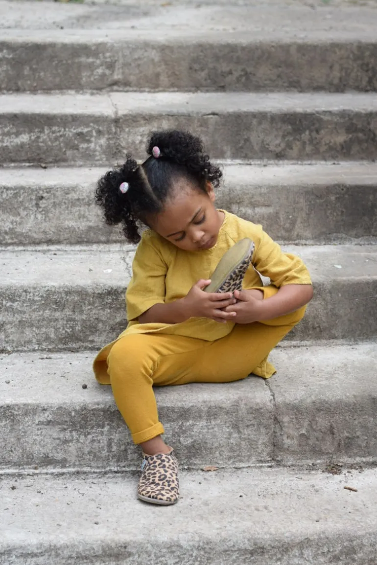 Inch Blue Soft Soles | Baby Pram Shoes | Leopard