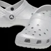 Kids Classic Crocs | Clog | Silver Glitter