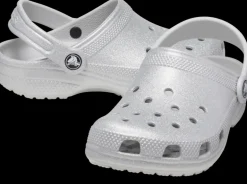 Kids Classic Crocs | Clog | Silver Glitter
