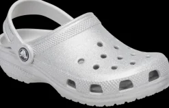 Kids Classic Crocs | Clog | Silver Glitter