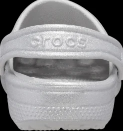 Kids Classic Crocs | Clog | Silver Glitter