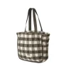 Liewood Tote Bag | Reed | Fleece | Check Army Brown