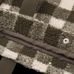 Liewood Tote Bag | Reed | Fleece | Check Army Brown