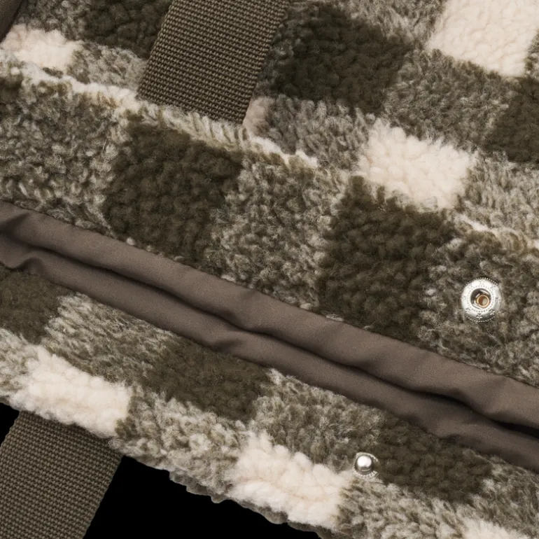 Liewood Tote Bag | Reed | Fleece | Check Army Brown