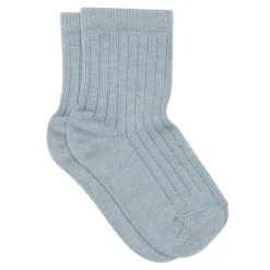 MP Denmark Cotton socks | Rib | Dusty Blue