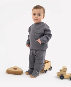 Prenta First Walker Shoes | Rocket | Charcoal Suede