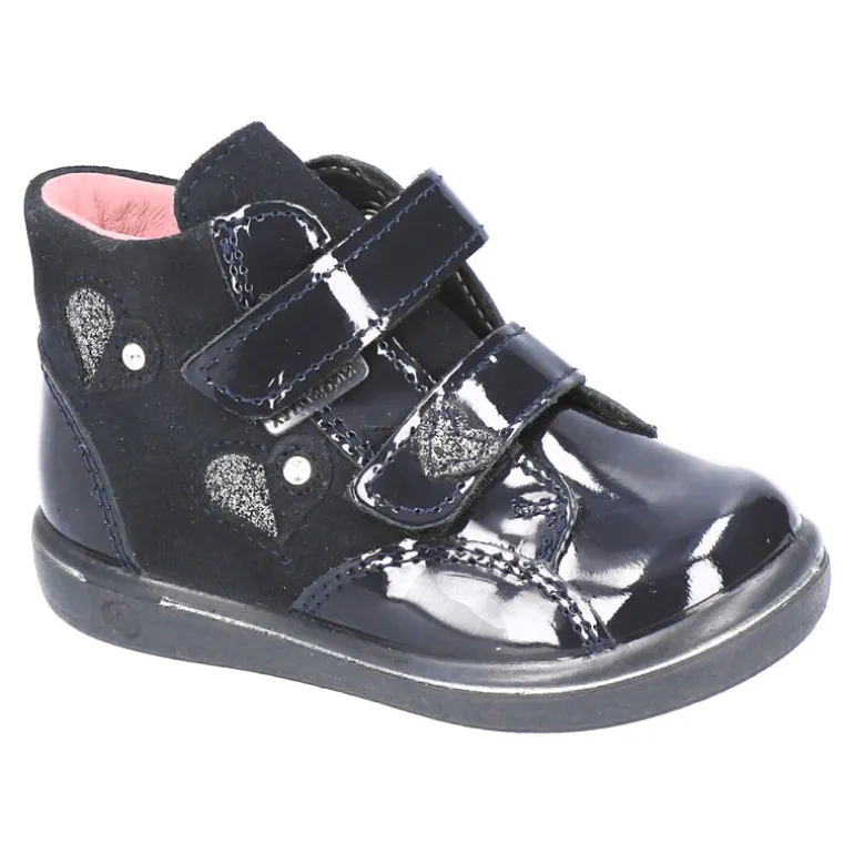 Ricosta Boots | Abby Waterproof Velcro Boots | Navy Patent