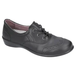 Ricosta School Shoes | Kate | Lace Up Shoe | Black Leather