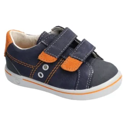 Ricosta Shoes | Nippy Velcro | Navy Blue & Orange